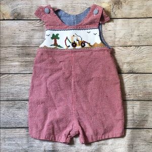 Boys Long John smocked 4t -tractor